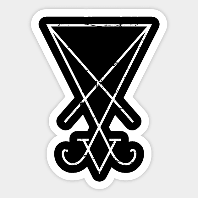 Symbol Of Lucifer | Occult Satanic Sticker by MeatMan